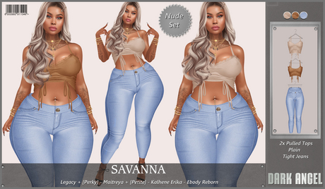 Second Life Marketplace - Dark Angel : Savanna Set - Nude Legacy